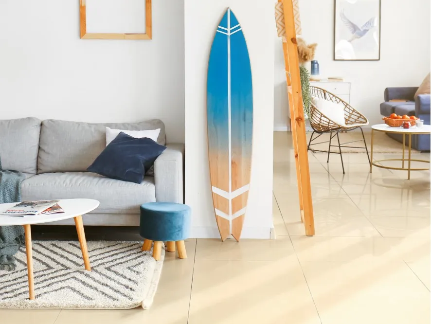 open room surf board cfc | Classic Flooring Center