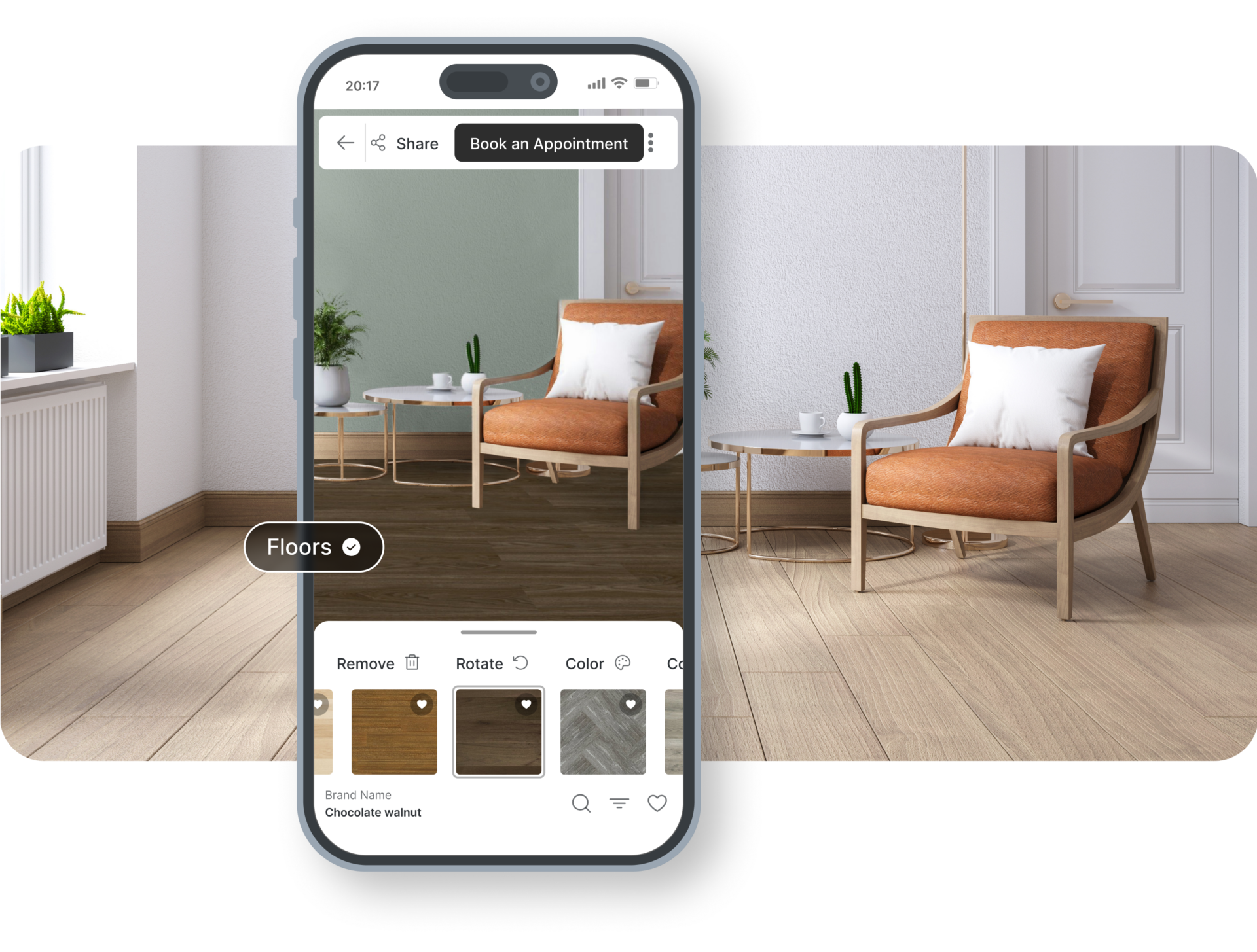 Flooring visualizer phone markers 13 | Classic Flooring Center